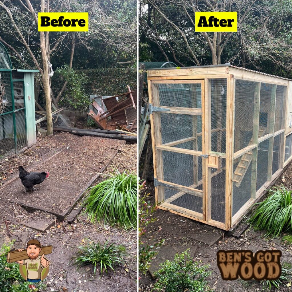 chicken Coop house custom built by wood.