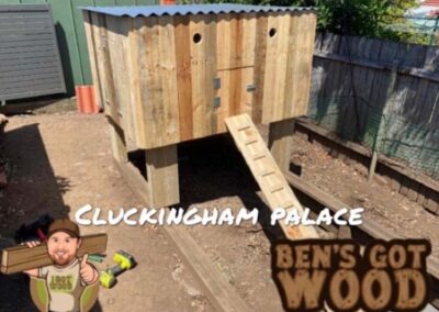 Cluckingham Palace, chicken coop