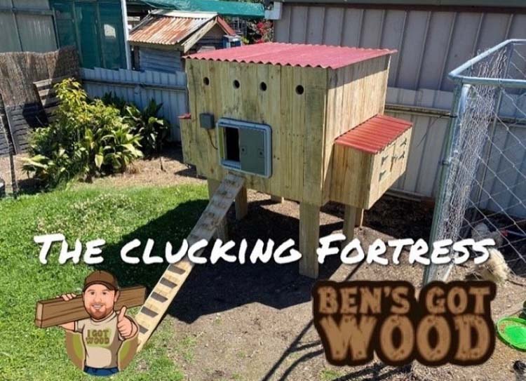 The Clucking Fortress, chicken coop design